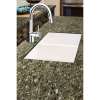 Transolid Radius Granite 31-in Undermount Kitchen Sink Kit with Grids, Strainers and Drain Installation Kit in White