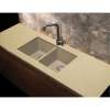 Transolid Radius Granite 31-in Undermount Kitchen Sink Kit with Grids, Strainers and Drain Installation Kit in Cafe Latte
