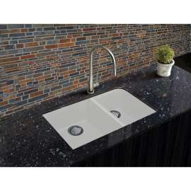 Transolid RUDJ3118 Radius 31-in x 18-in Undermount Granite Kitchen Sink