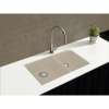 Transolid Radius Granite 31-in Undermount Kitchen Sink Kit with Grids, Strainers and Drain Installation Kit in Cafe Latte