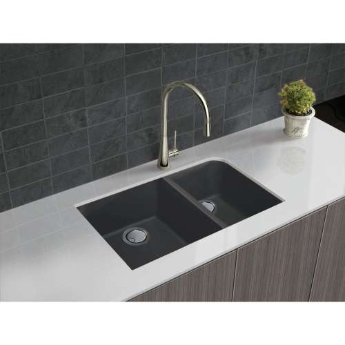 Transolid Radius Granite 31-in Undermount Kitchen Sink