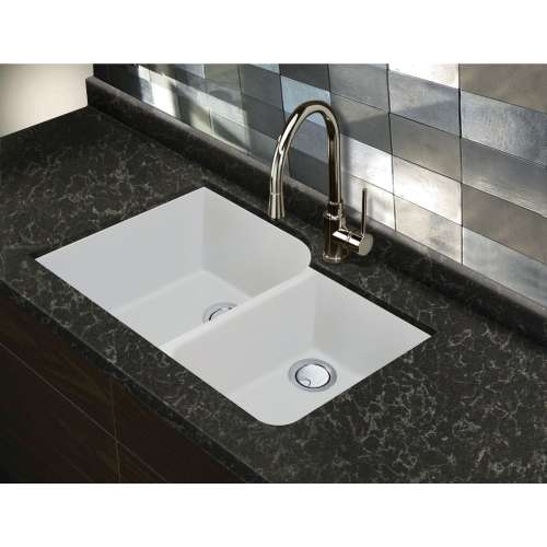 Transolid Radius Granite 31-in Undermount Kitchen Sink