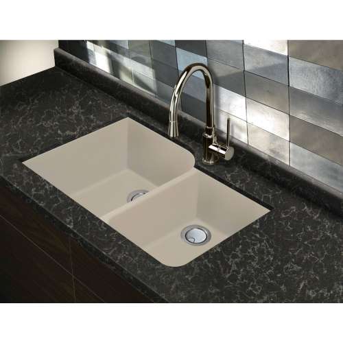 Transolid Radius Granite 31-in Undermount Kitchen Sink