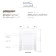 Transolid SWK363672-21V SaraMar 36-in x 36-in x 72-in Glue to Wall 3-Piece Shower Wall Trimmable Kit, White Velvet