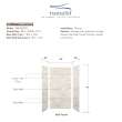 Transolid SWK363672-49V SaraMar 36-in x 36-in x 72-in Glue to Wall 3-Piece Shower Wall Trimmable Kit, Sand Creme Velvet