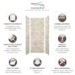 Transolid SWK363696-49V SaraMar 36-in x 36-in x 96-in Glue to Wall 3-Piece Shower Wall Trimmable Kit, Sand Creme Velvet