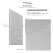 Transolid SWK363696-50V SaraMar 36-in x 36-in x 96-in Glue to Wall 3-Piece Shower Wall Trimmable Kit, Lunar Velvet