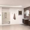 Transolid SWK483672-28V SaraMar 48-in x 36-in x 72-in Glue to Wall 3-Piece Shower Wall Trimmable Kit, Cashew Velvet