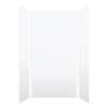 Transolid SWK483696-21V SaraMar 48-in x 36-in x 96-in Glue to Wall 3-Piece Shower Wall Kit, White Velvet