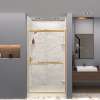 Transolid SWK483696-48V SaraMar 48-in x 36-in x 96-in Glue to Wall 3-Piece Shower Wall Trimmable Kit, Biscotti Marble Velvet