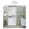 Transolid SaraMar 36-In X 48-In X 96-In Glue to Wall 3-Piece Shower Wall Trimmable Kit