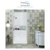 Transolid SaraMar 36-In X 48-In X 96-In Glue to Wall 3-Piece Shower Wall Trimmable Kit