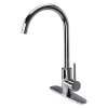 Transolid Cameron Kitchen Faucet with Single Handle includes deck plate, Polished Chrome