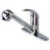 Transolid Beckett Pull Out Kitchen Faucet with Single Handle, includes deck plate, Polished Chrome