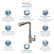 Transolid Sloane Pull-Down Kitchen Faucet in Luxe Stainless