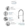 Transolid Cuisine Pro Pull-Out Kitchen Faucet in Polished Chrome