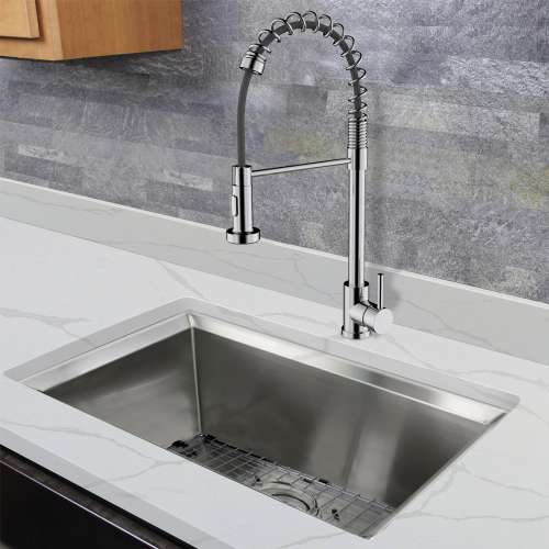 Transolid Cuisine Pro Pull-Out Kitchen Faucet in Polished Chrome