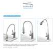 Transolid Laundry Faucet with Articulating Arm in Brushed Stainless