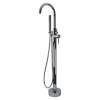 Transolid Peyton Free Standing Tub Filler With Hand Shower, Polished Chrome