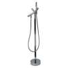 Transolid Duvall Free Standing Tub Filler With Hand Shower, Polished Chrome
