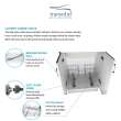 Transolid TCAB-2420-WS 24in All-in-One Apron Front Laundry/Utility Sink Kit with a Pull-Out Basket in White