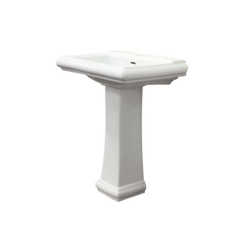 Transolid Avalon Vitreous China 20-in Pedestal Sink