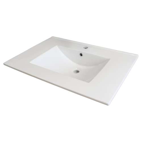 Transolid Juliette 31-in Vitreous China Vanity Top with Integrated Sink - Multiple Hole Configurations Available