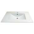 Transolid Juliette 37-in Vitreous China Vanity Top with Integrated Sink - Multiple Hole Configurations Available