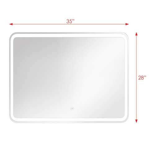 Transolid Gabriel LED-Backlit Contemporary Mirror