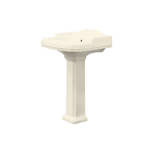 Transolid Harrison Vitreous China 22-in Pedestal Sink with 4-in CC Faucet Holes