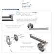 Transolid Turin 3-Piece Bathroom Accessory Kit in Brushed Stainless