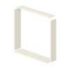 36in x 36in x 7-1/4in Window Trim Kit, in Biscuit