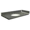24.5 in. Quartz Vanity Top in Greystone with Single Hole
