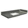 49 in. Quartz Vanity Top in Greystone with Single Hole