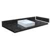 33.75 in. Quartz Vessel Vanity Top in Interlude with Single Hole