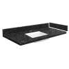 61.25 in. Quartz Vanity Top in Interlude with Single Hole