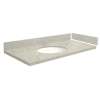 49.5 in. Quartz Vanity Top in Portage Pass with Single Hole