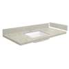 49.25 in. Quartz Vanity Top in Portage Pass with Single Hole