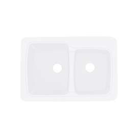 Transolid Savannah Solid Surface 33-in Drop-in Kitchen Sink