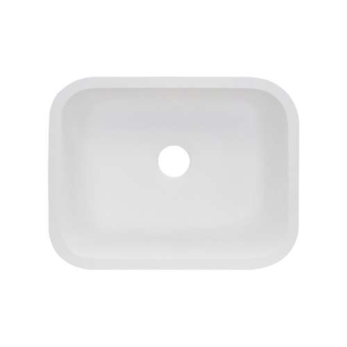 Transolid Roma Solid Surface 23-in Undermount Kitchen Sink