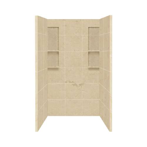 Transolid Direct-to-Stud Solid Surface 48-in x 80-in Shower Wall Surround