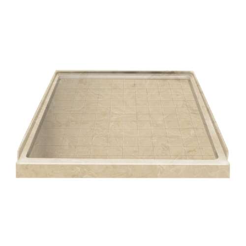 Transolid Solid Surface 36-in x 36-in Shower Base with Center Drain