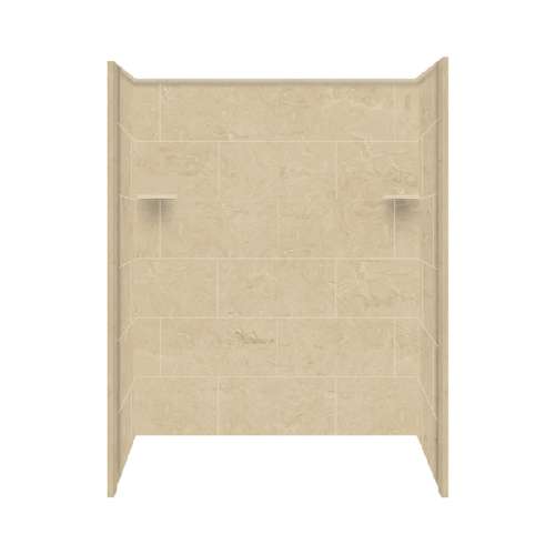 Transolid Studio Solid Surface 60-in x 72-in Shower Wall Surround