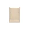 Transolid Studio 30-in x 60-in x 75-in Solid Surface Right-Hand Alcove Shower Kit in Matrix Khaki