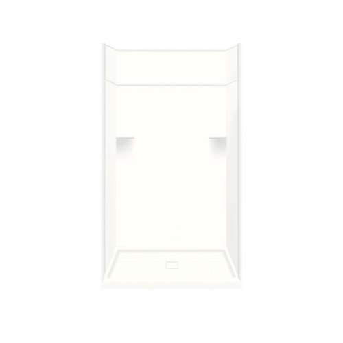 Transolid Studio Solid Surface 48-in x 96-in Alcove Shower Kit with Extension
