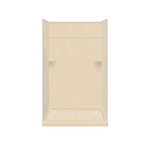 Transolid Studio Solid Surface 60-in x 96-in Alcove Shower Kit with Extension