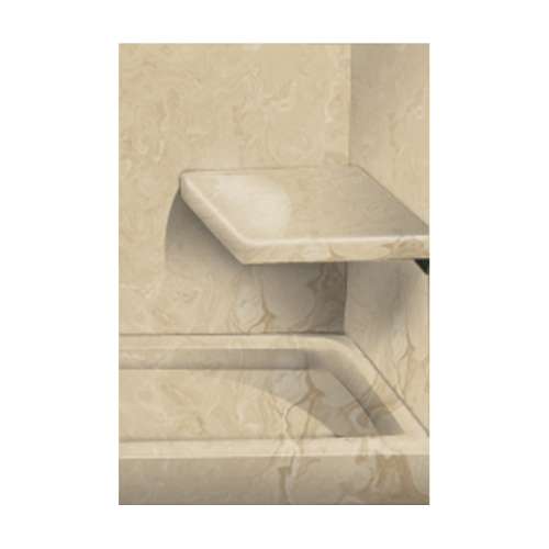 Transolid 12-In X 24-In Solid Surface Wall-Mount Rectangular Shower Seat