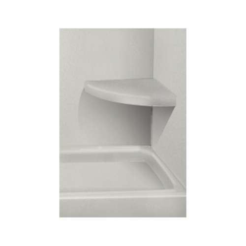 Transolid Decor 14-In X 14-In Solid Surface Wall-Mount Corner Shower Seat
