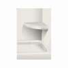 Transolid Decor 14-In X 14-In Solid Surface Wall-Mount Corner Shower Seat