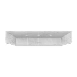 Transolid Solid Surface 60-in x 12.75-in Shower Dome